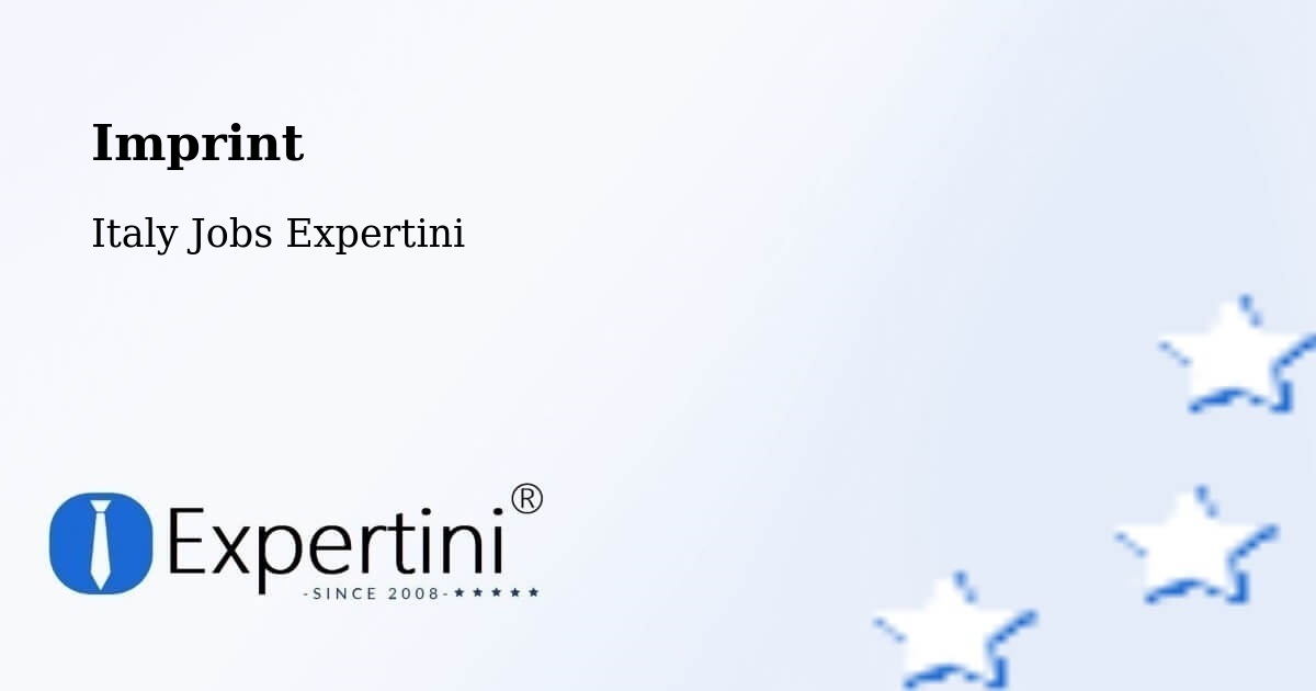 Imprint – Latina - Italy Jobs Expertini